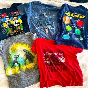Lot of boys Star Wars shirts sz 6